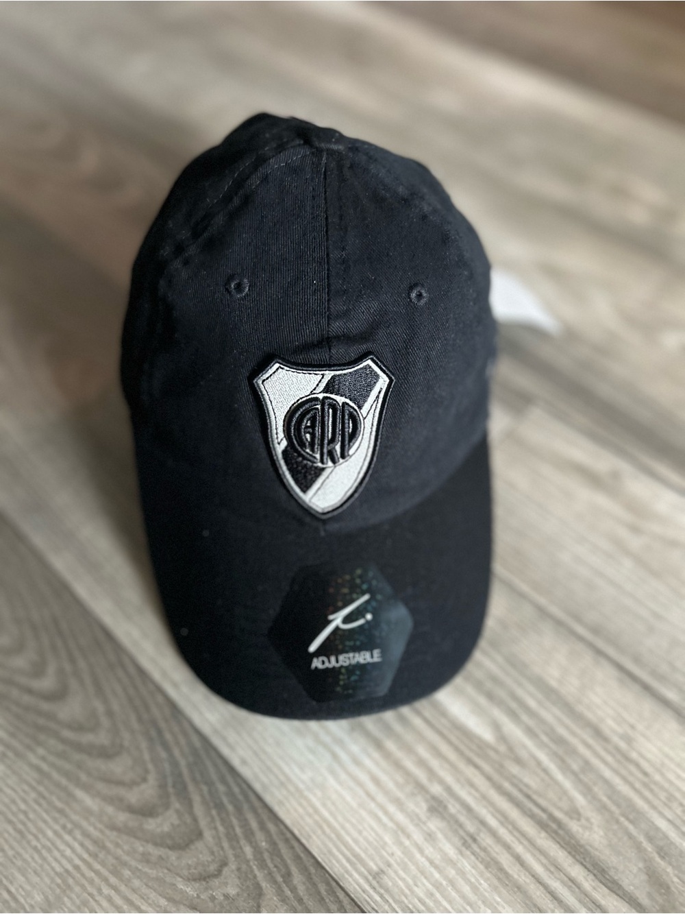 River Plate Black Embroidered Adjustable Cap